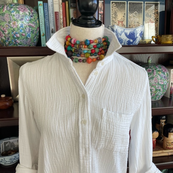 •SOLD•Noonday Collection Fair Trade Multi Colored Extra Long Paper Beaded - Picture 5 of 5